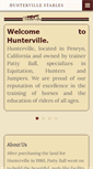 Mobile Screenshot of huntervillestable.com
