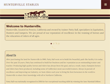 Tablet Screenshot of huntervillestable.com